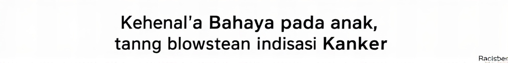 Kenali Tanda Bahaya pada Anak yang Bisa Menjadi Indikasi Kanker